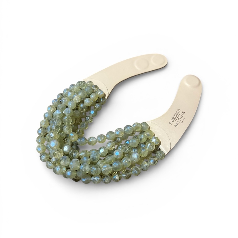 Fairchild Baldwin Light Green Beaded Necklace